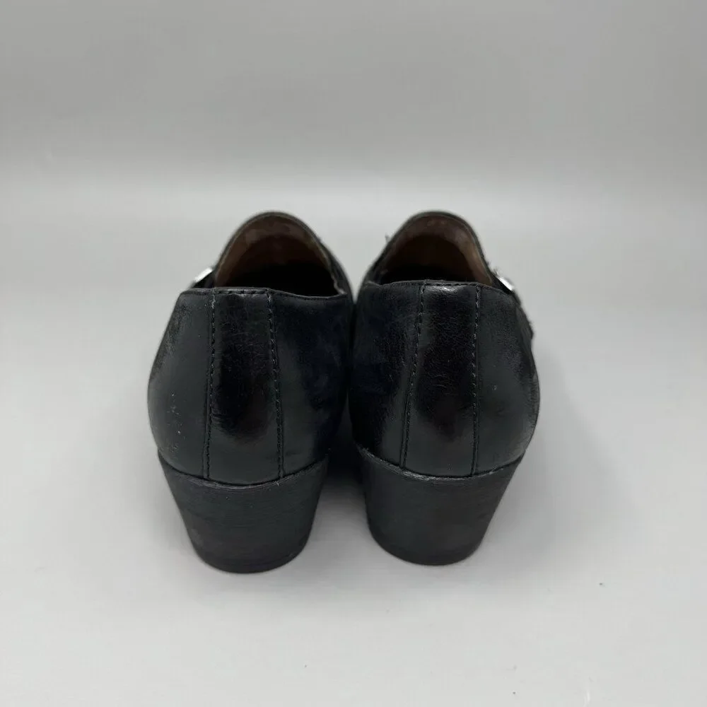 Dansko Rosalie Size 9.5 US Women's Black Leather Shoes Arch Support